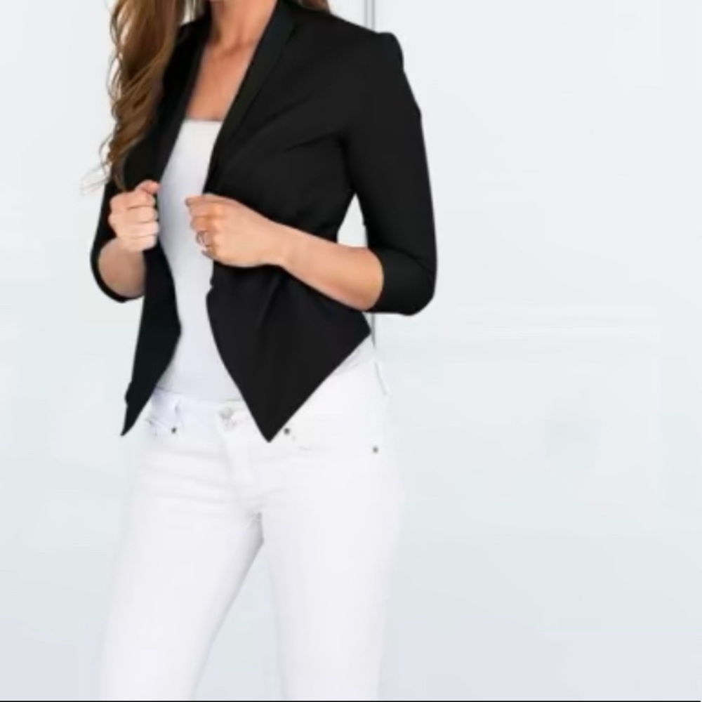Lightweight Blazer Jacket - 3/4 Sleeve